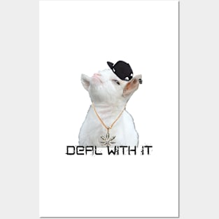 Deal With It (Smug Bastard Goat Meme) Posters and Art